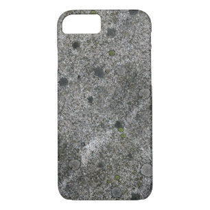 Granite Rock Grey with green Moss iPhone 8/7 Case