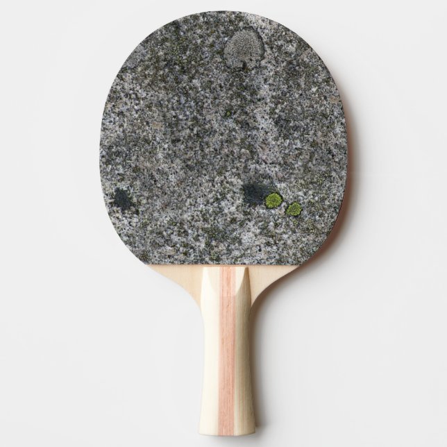 Granite Rock Grey with Moss Ping Pong Paddle (Front)
