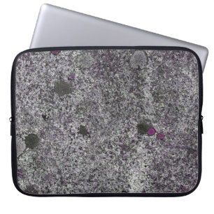 Granite Rock Grey with Pink details Laptop Sleeve