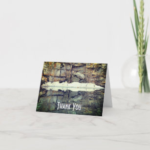 Granite Rock Reflections 2 Nature Thank You Card