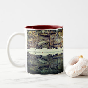 Granite Rock Reflections Nature Personalised Two-Tone Coffee Mug
