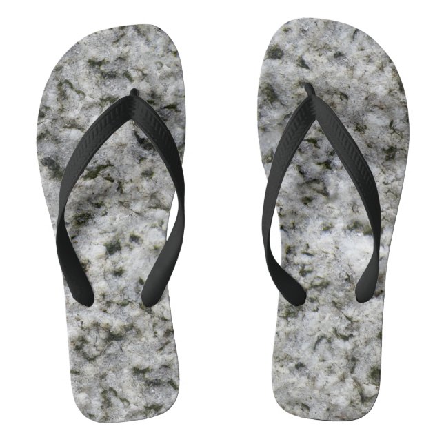 Granite Rock White Thongs (Footbed)