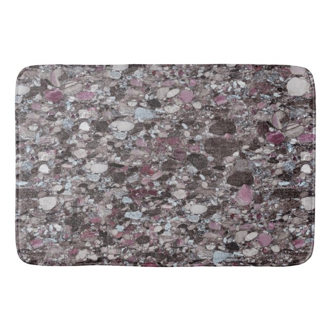 Granite Stone Pattern Bath Mat (Front)