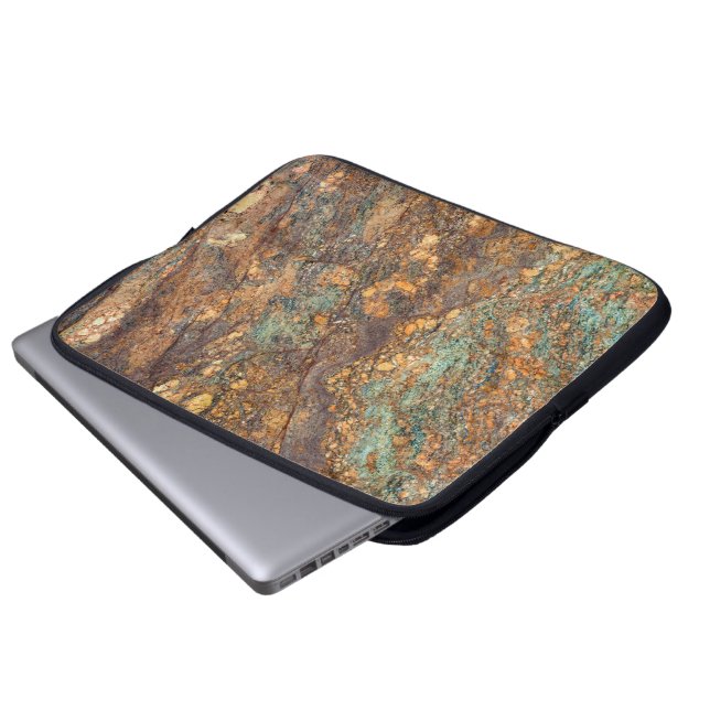 Granite Stone Pattern Laptop Sleeve (Front Bottom)