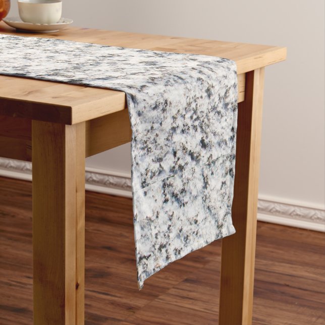 Granite surface pattern short table runner (In Situ)