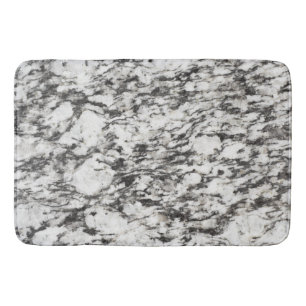 Granite texture Background of marble in black Bath Mat