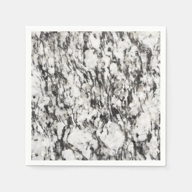 Granite texture | Background of marble in black Napkin (Front)