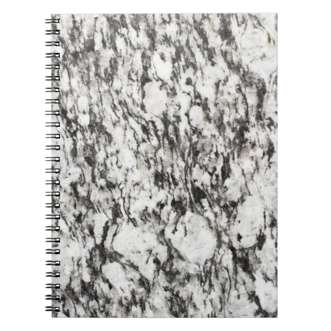 Granite texture | Background of marble in black Notebook (Front)