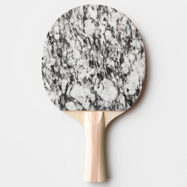 Granite texture | Background of marble in black Ping Pong Paddle (Front)