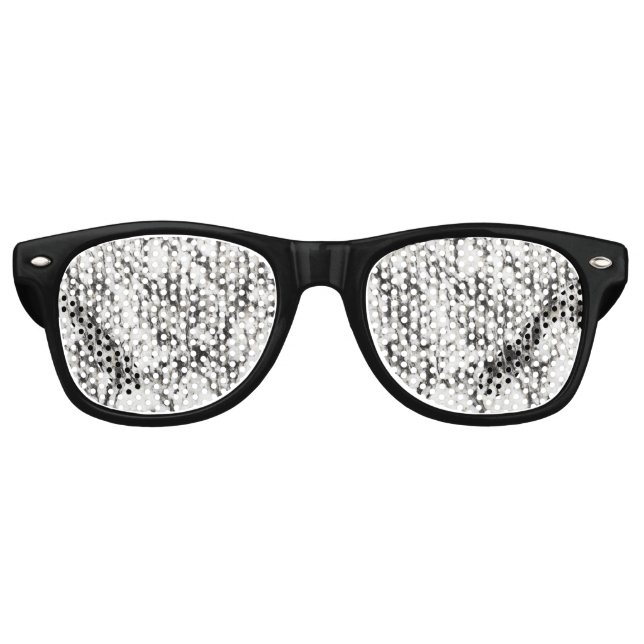 Granite texture | Background of marble in black Retro Sunglasses (Front)