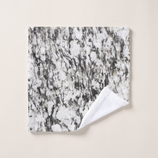 Granite texture | Background of marble in black Wash Cloth (Wash Cloth)