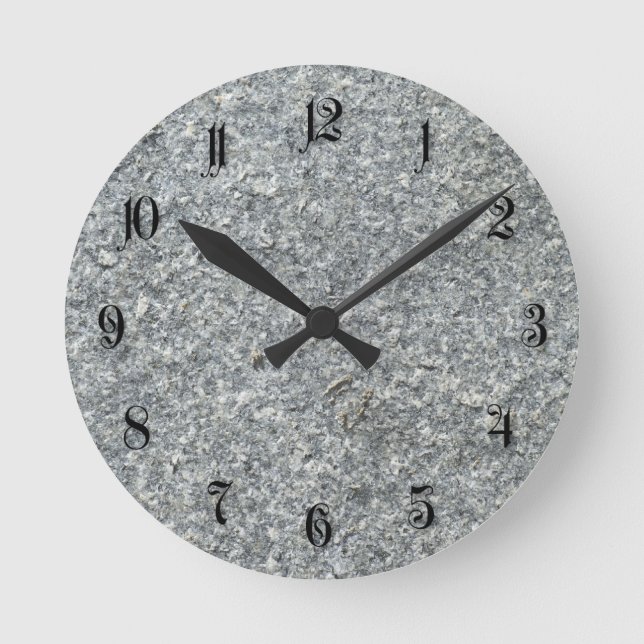 Granite texture round clock (Front)