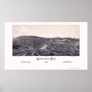 Graniteville, MA Panoramic Map - 1886 Poster
