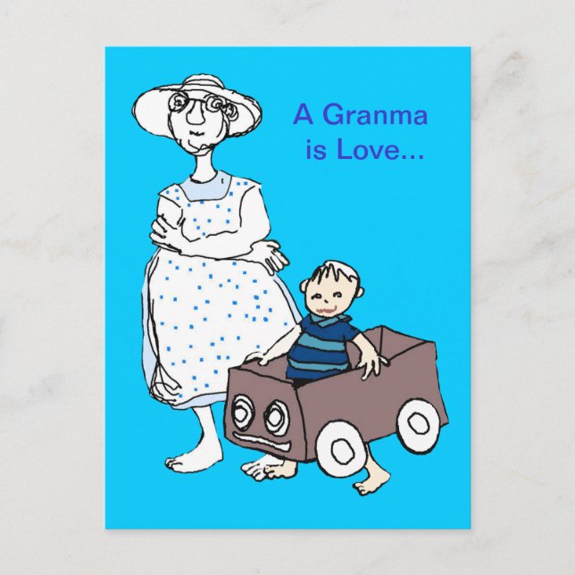 Granma is Love Postcard (Front)