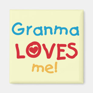 Granma Loves Me T-shirts and Gifts Magnet