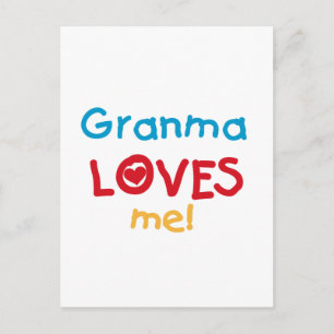 Granma Loves Me T-shirts and Gifts Postcard