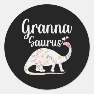 Granna Saurus Grandma Mother's Day Thanksgiving Ch Classic Round Sticker