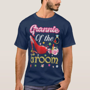 Grannie Of The Groom Happy Wedding Flower Pink Sho T-Shirt