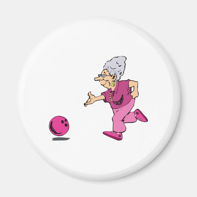 Grannies bowling league magnet (Front)