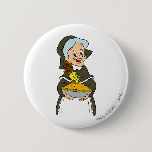 Granny and TWEETY™ Pie 6 Cm Round Badge