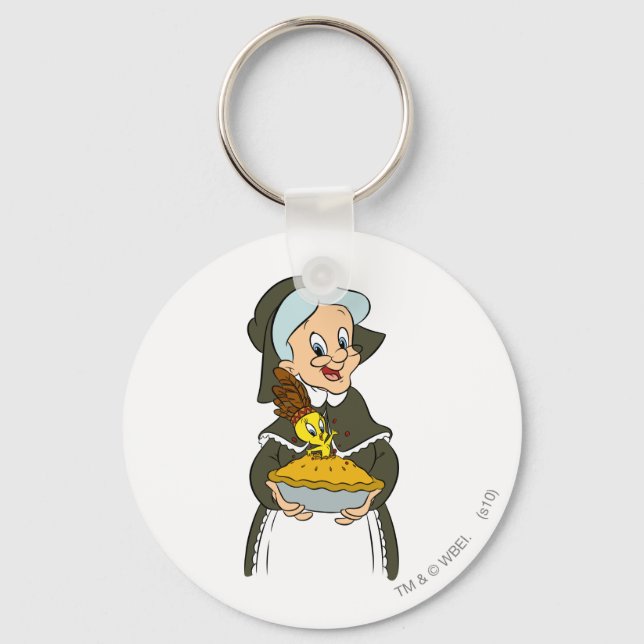 Granny and TWEETY™ Pie Key Ring (Front)