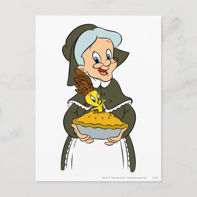 Granny and TWEETY™ Pie Postcard (Front)