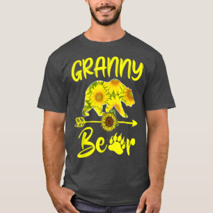 Granny Bear Sunflower Gifts Funny Mothers Day Mum, T-Shirt