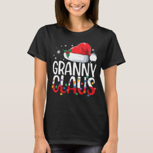 Granny Claus Christmas Pyjamas Matching Family Xma T-Shirt