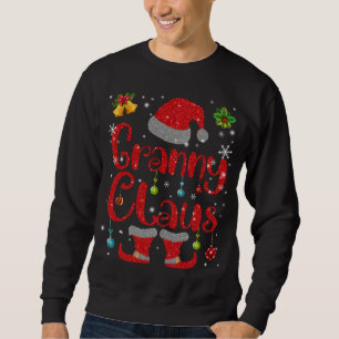 Granny Claus Christmas Santa Claus Matching Family Sweatshirt