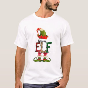 Granny Elf Matching Family Group Christmas Party P T-Shirt