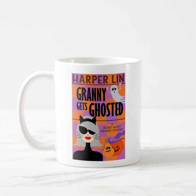 Granny Gets Ghosted by Harper Lin Book Cover Mug (Left)
