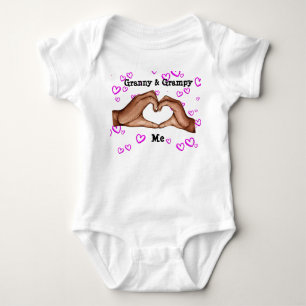 granny & grampy love me baby bodysuit