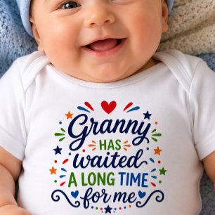 Granny Has Waited Long Time Baby Bodysuit