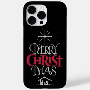 Granny Knit Religious Ugly Merry Christmas Sweater Case-Mate iPhone 14 Pro Max Case