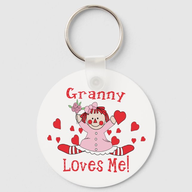 Granny Love's me Rag Doll Key Ring (Front)
