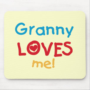 Granny Loves Me Tshirts and Gifts Mouse Pad
