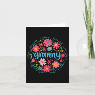 Granny Mothers Day For Grandma Wildflower Floral W Card