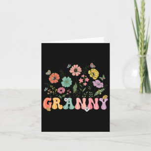 Granny Mothers Day For Grandma Wildflower Floral W Card