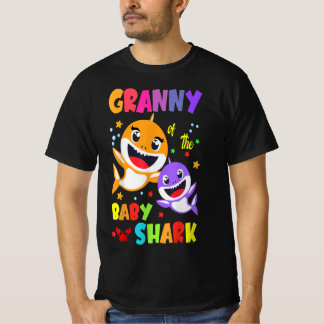 Granny Of The Baby Shark Birthday Granny Shark T-Shirt
