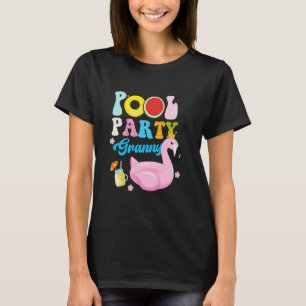 Granny Of The Birthday Boy Funny Summer Pool Party T-Shirt