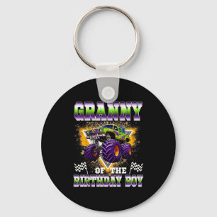 Granny Of The Birthday Boy Monster Truck Birthday  Key Ring