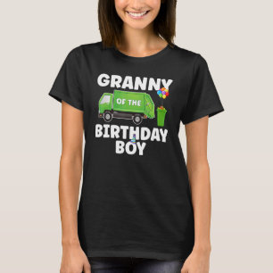 Granny Of The Birthday Boy Recycling Trash Themed T-Shirt
