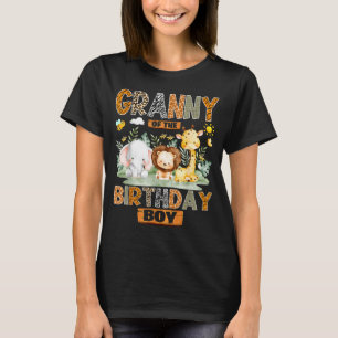 Granny of the birthday boy safari jungle wild T-Shirt