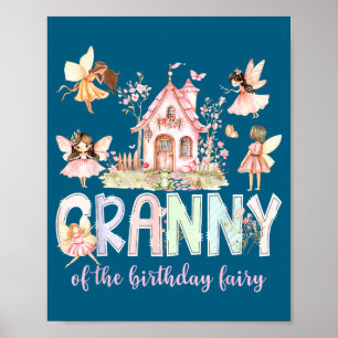 Granny Of The Birthday Fairy Girl Magical Family M Poster