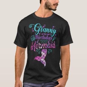 Granny Of The Birthday Mermaid Matching Mermaid Gr T-Shirt