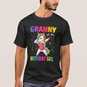 Granny of the Birthday Party Gifts Girl Dabbing Un T-Shirt