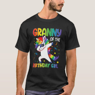 Granny of the Birthday Party Gifts Girl Dabbing Un T-Shirt