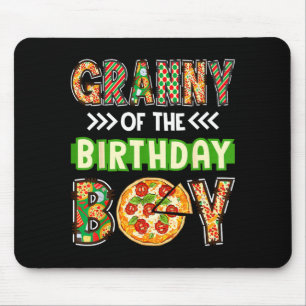 Granny of the boy birthday boy pizza lover party  mouse pad