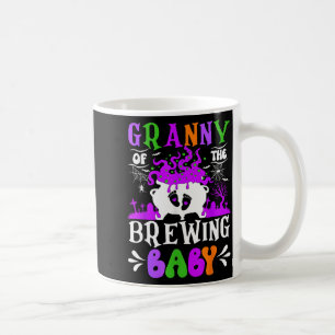 Granny Of The Brewing Baby Grandma To Be Halloween Coffee Mug
