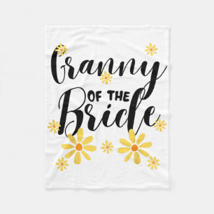 Granny Of The Bride Family Team Wedding Shower Sun Fleece Blanket